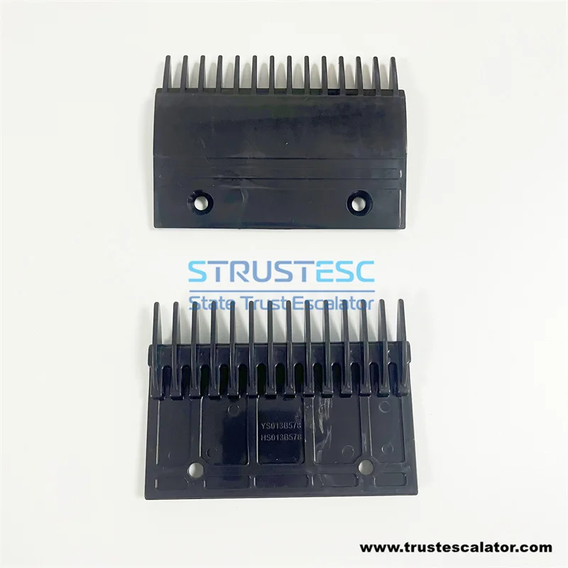 YS013B578 HS013B578 Escalator Comb Use for Mitsubishi L123mm W93mm Hole Space 80mm 14T 1 Pack=10 Pieces