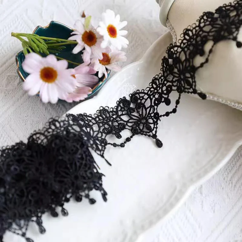 Lace Accessories Water Soluble Embroidery Ribbon Sewing Supplies DIY Clothing Sewing Lace 5cm Wide 1Yard