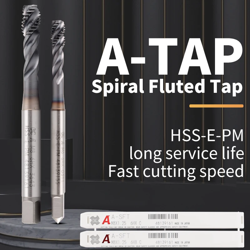 OSG A Series DIN Standard Spiral Fluted Machine Thread Tap A-SFT A-POT