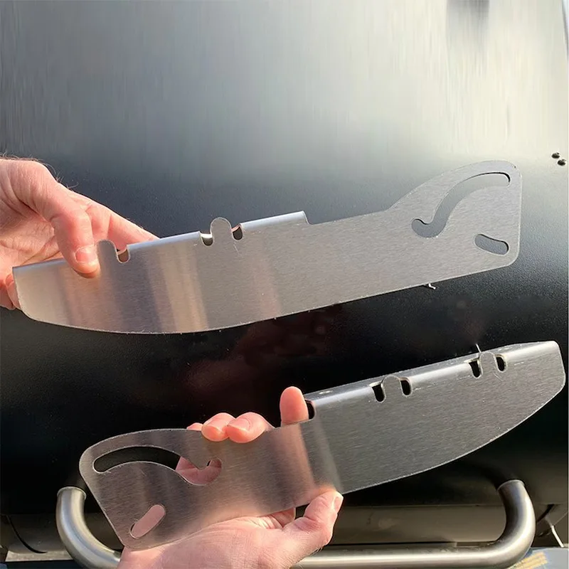 

1Set Cooker Shelf Bracket Set for Barbecue Stove Stainless Steel Bracket for Expand Tabletop Portable Detachable Bbq Accessory
