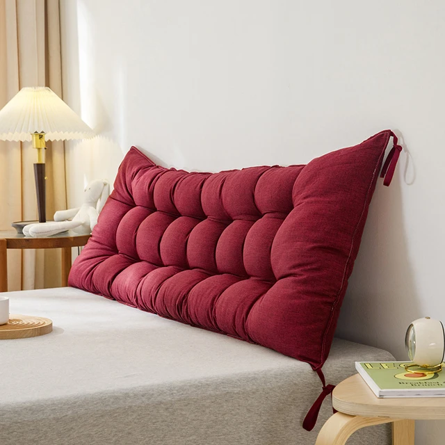 Sofa Long Cushion Headboard Reading Pillows Bedside Thicken Cushion Large  Backrest Lumbar Pillows Back Support Tatami