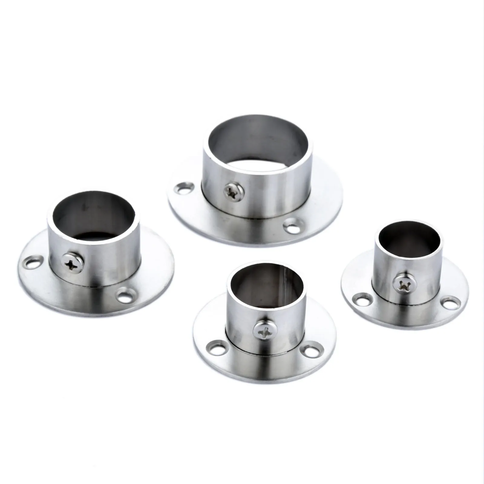 Uxcell 4 Pcs 0.98 Inch Curtain Rod Holder, Ceiling Mount