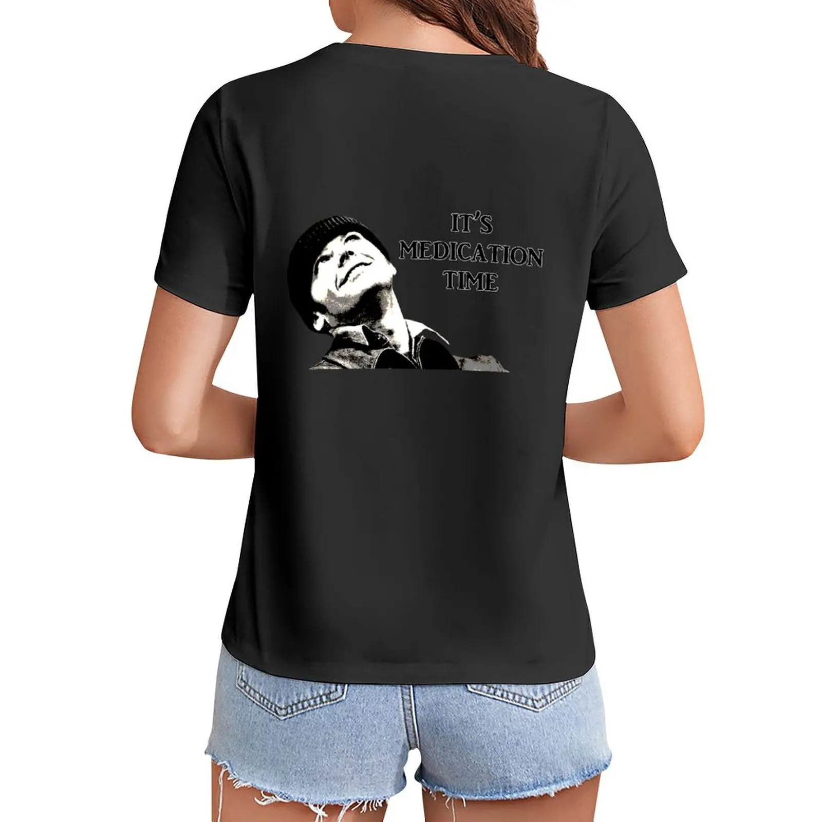 

Medication Time T-Shirt korean fashion Short sleeve tee customs design your own hippie clothes tops Women