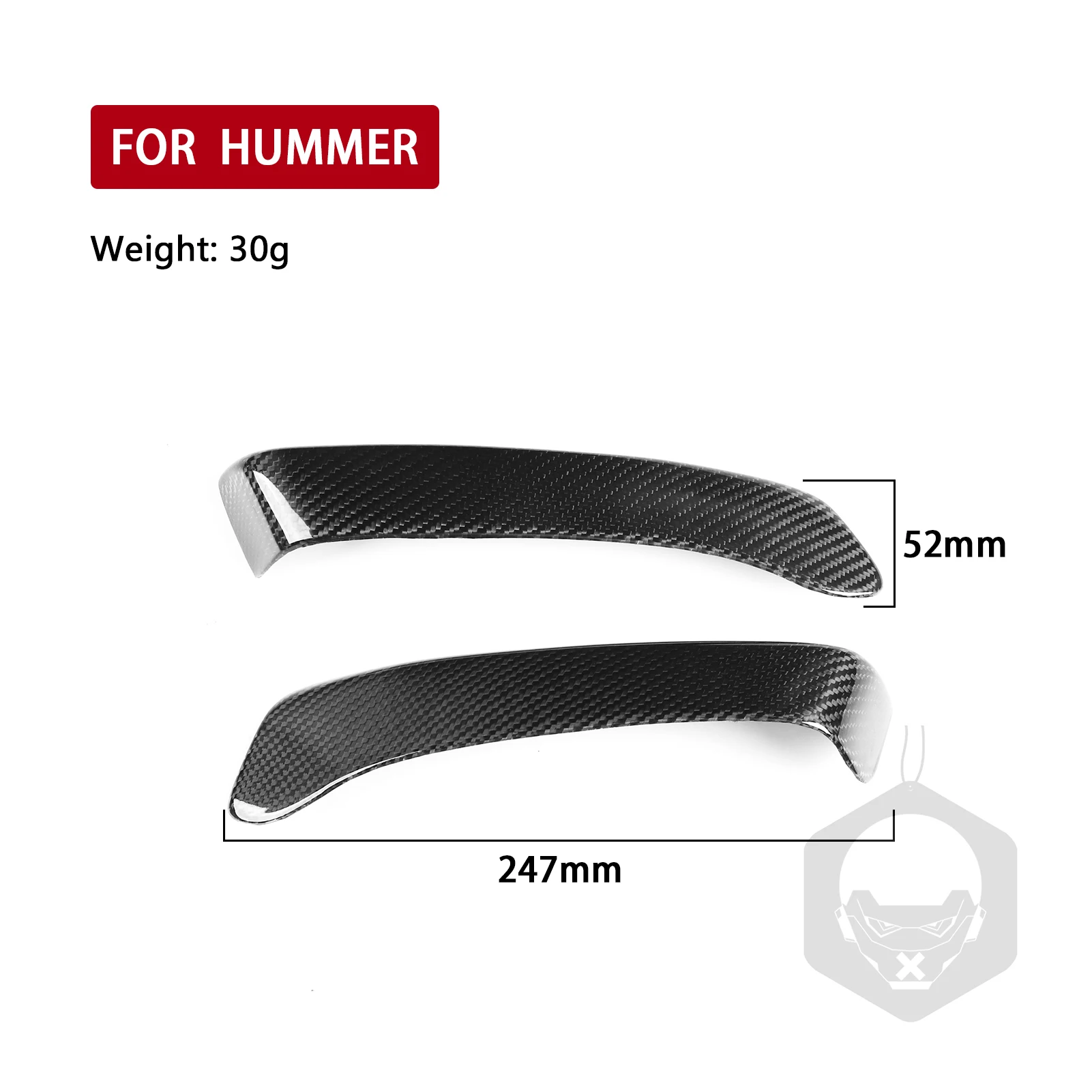 For Hummer H3 2007 2008 2009 2010 Front Door Armrest Panel Trim Cover Real Carbon Fiber Hardware Refit Car Interior Accessorie