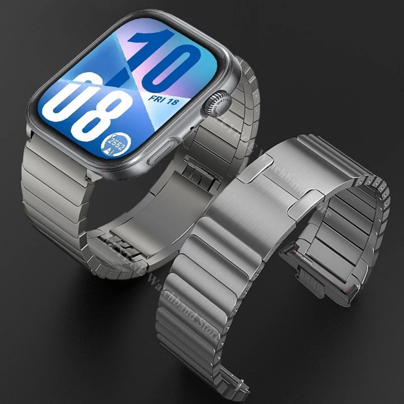 سوار معدني فاخر لساعة Huawei Watch Fit 4/Fit 4 Pro...