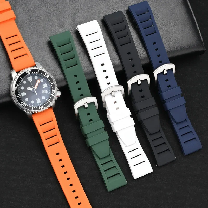 Breathable Silicone Waterproof Sport Watch Band with Quick Release