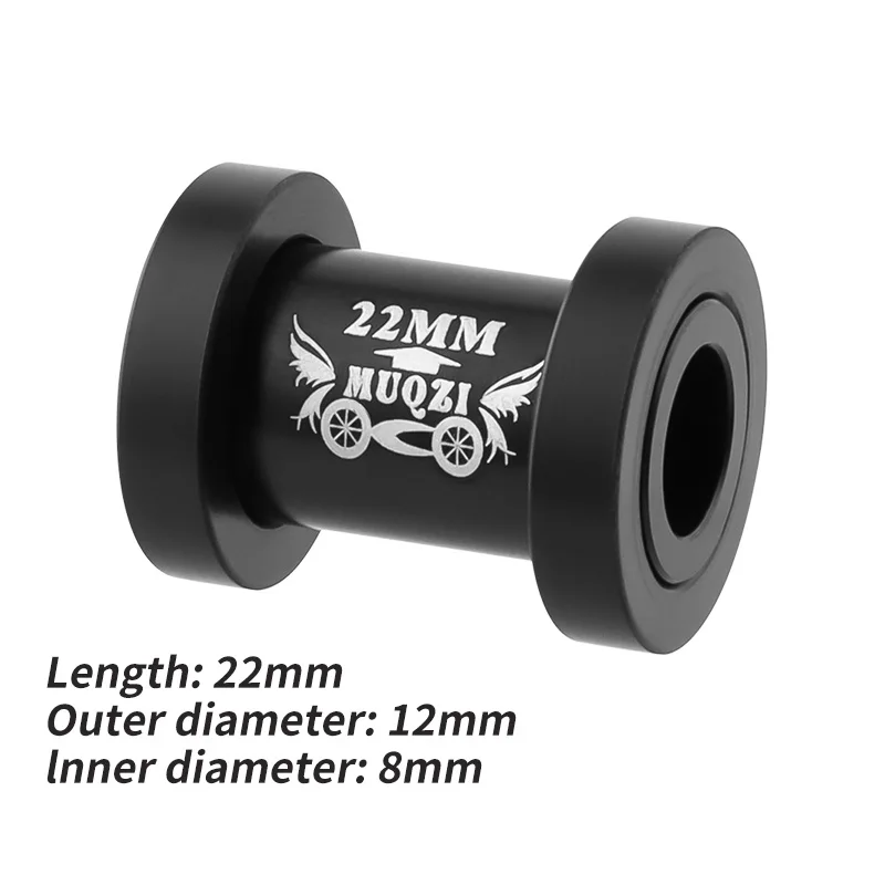 MUQZI MTB בושינג אחורי 22 24 26 32 40 44 50 54mm ID 8mm OD 12mm אופני הרים חלקי מונע זעזועים