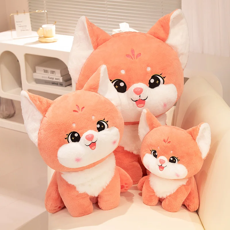 

35/50/70cm Kawaii Orange Cartoon Fox Plush Toys Soft Stuffed Animals Cute Fluffly Foxes Dolls Pillow for Girls Valentine's Gifts