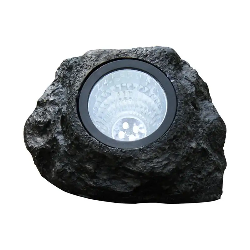 5W Solar Powered Light Simulation Stone Lamp Spotlight Decoration Cold White IP65 Waterproof for Outdoor Garden Lawn Garden the deuce project stone cold 1 cd