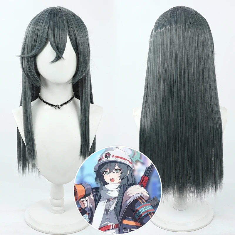 

Парик для косплея MomoTalk из аниме-игры, термостойкие синтетические волосы, парики для ролевых игр на Хэллоуин и шапочка