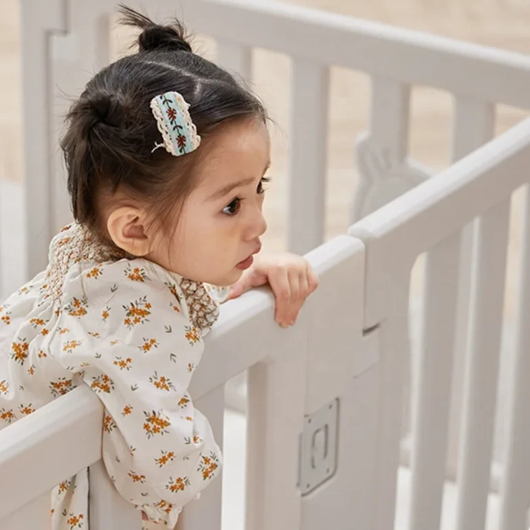 For Child With Slides Safety Foldable Plastic Kids Playpen Baby Fence
