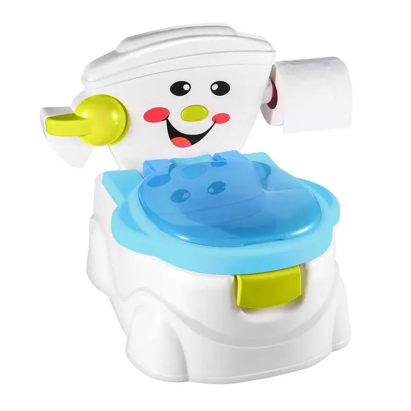 

Baby Potty Training Toilet Seat Comfortable Backrest Cartoon Pots Portable 3 in 1 Anti-Splash Baby Pot Children Toilet Bedpan