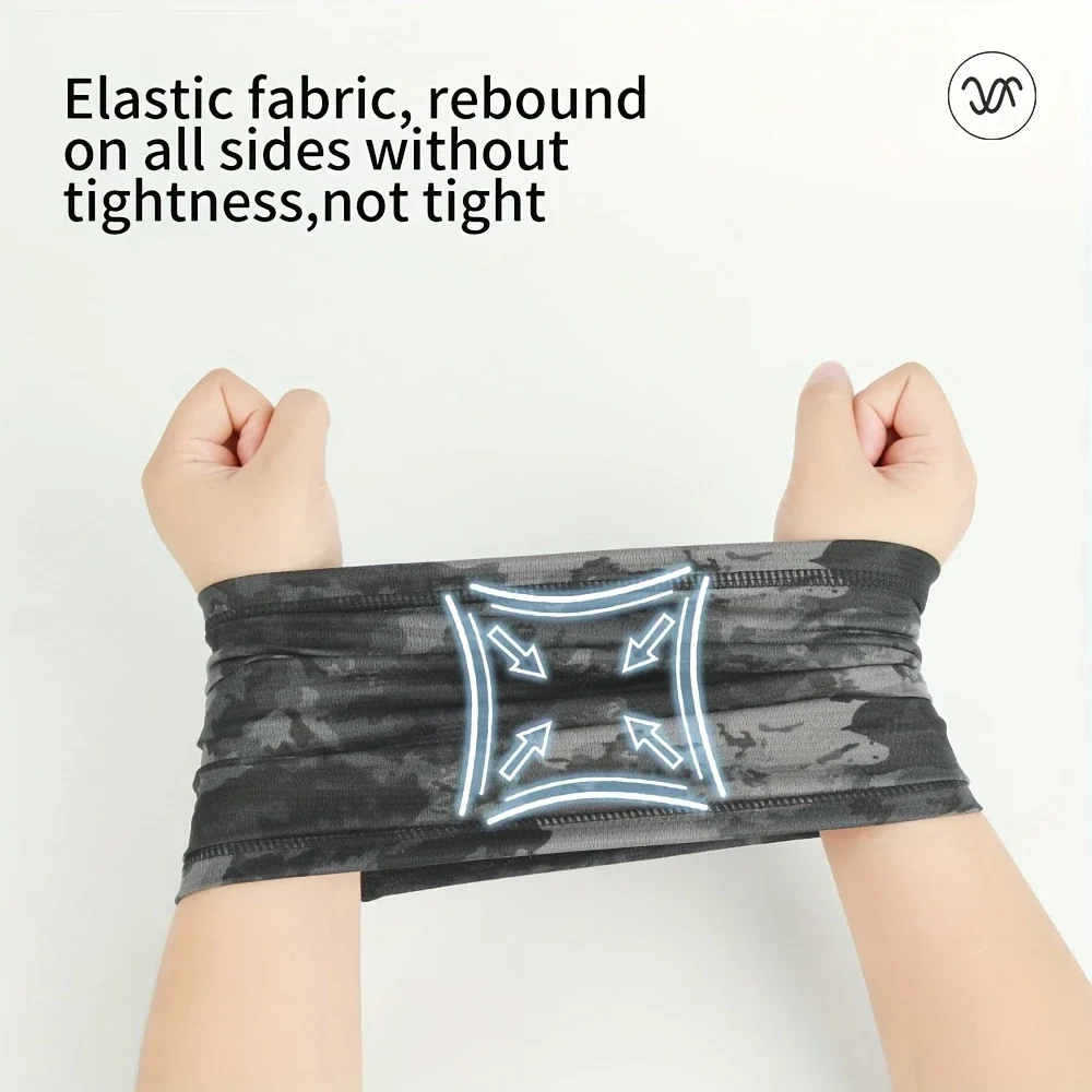 Maschera tattica mimetica per ciclismo Escursionismo Protezione solare Raffreddamento Ghetta per il collo Copertura per il viso traspirante Bandana Uomo Donna Sciarpa a tubo Maschera - immagine 2