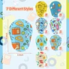100 Pcs Breathable Amblyopia Eye Patch Cartoon Light Blocking Children Correction Protect Eyesight Sterile Eye Pad Girls Boys 2