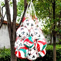 1Pc Football Net Bag Nylon Bold Storage Bag Single Ball Carry Portable Equipment Outdoor Sports Soccer Basketball Volleyball Bag 1