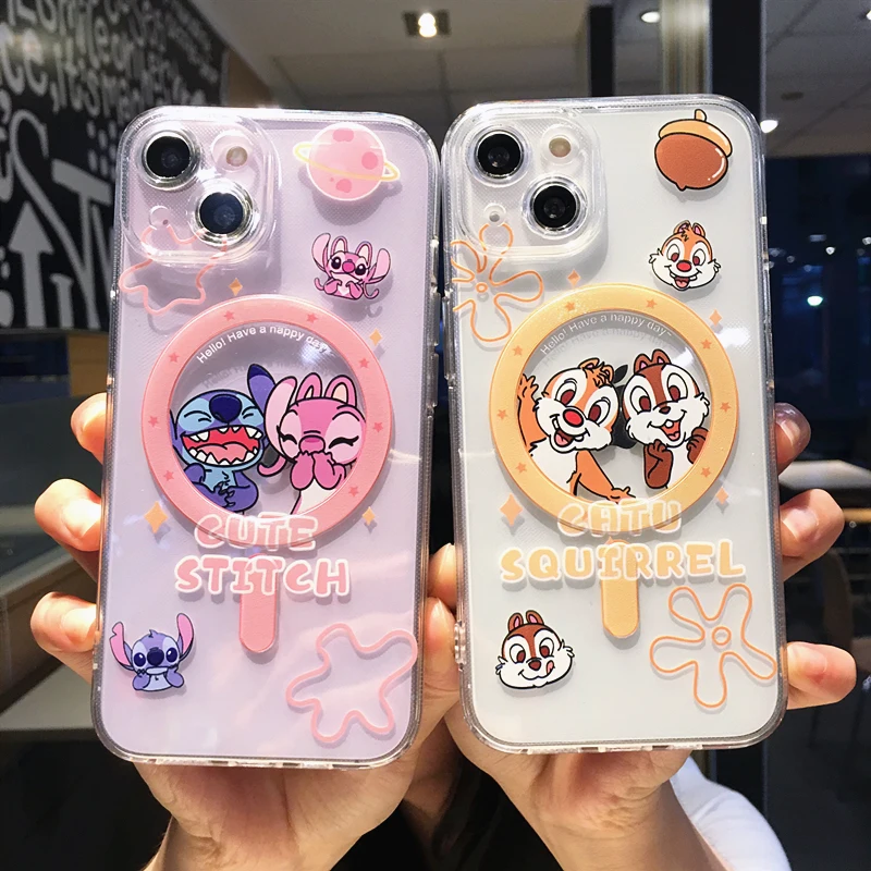 Disney Cover For iPhone 15 Pro Max 14 13 12 11 16 Pro Max Magsafe