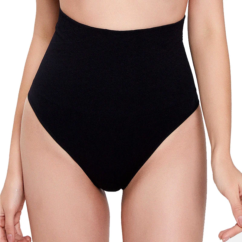 Women Thong Panty Shaper High Waist Tummy Control Panties Slimming Underwear Waist Trainer Shaping Briefs Butt Lifter Shapewear