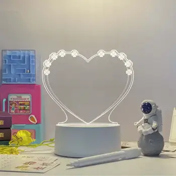 메모판 펜 포함 LED 야간 조명 재기록 가능 메시지 보드, 따뜻한 소프트 라이트, USB 전원 야간 램프, 가정용 휴일 선물