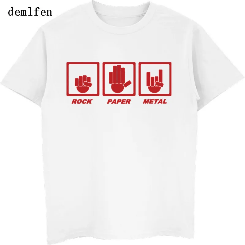 Funny Rock Paper T Heavy Metal Hip Hop Tops Tee Shirt Haruku Short Sleeve Cool T-shirt For Men Women Streetwear_voghion.com