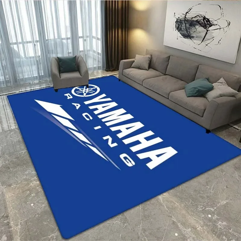 

Motorcycle Y-A-MAHA fashionable car logo carpet 3D printing decorative carpet suitable for livingroom bedroom corridor floor mat