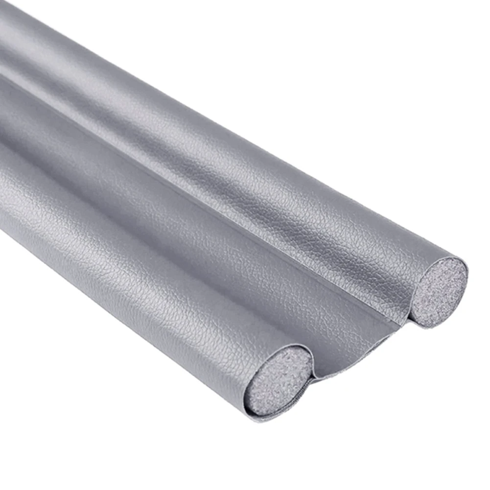 Description Picture 4 of itemDoor Bottom Windproof Leather Seal Strip Draught Excluder Stopper Guard Double Protector Wind Sweep Blocker Sealer Soundproof