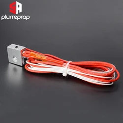 Aluminum Heating Block with Thermistor & Ceramic Heater - 12V 40W (Red wire)