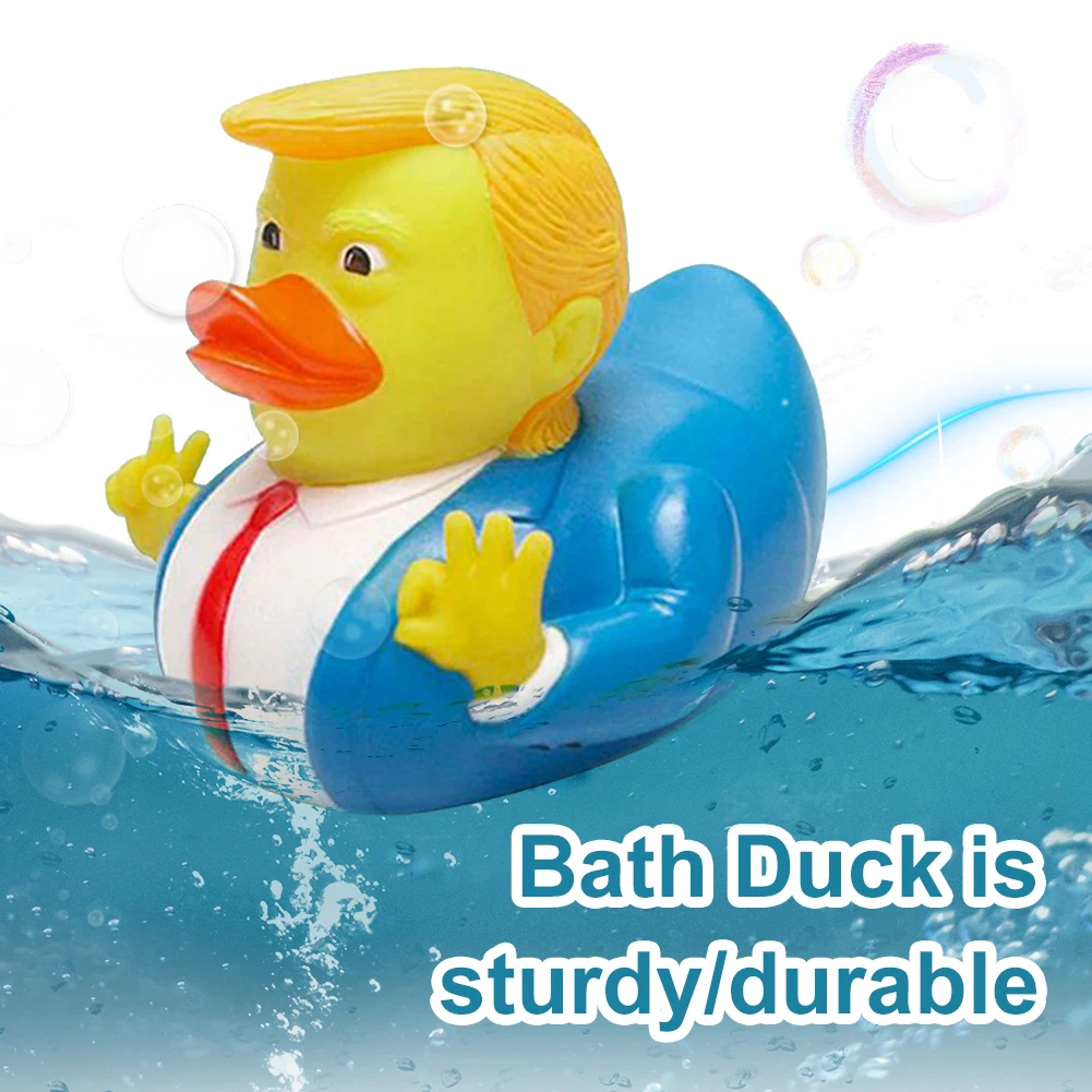 Trump Rubber Duck Bath Toy Shower Water Floating Baby Toy Water Toy Shower Duck Child Bath Float Water Squeezing Sound Doll 6