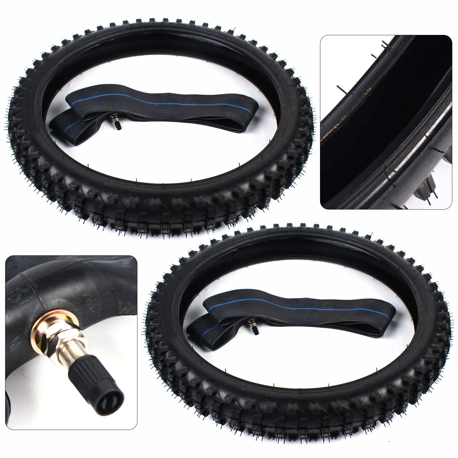 110/90 - 18" 18 Inch Rear Back Knobby Tyre Tire + Tube PIT Trail
