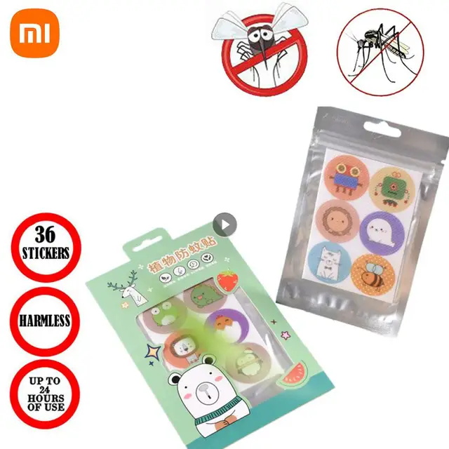 Xiaomi 6Pcs Rajzfilm Szúnyog Patch Pure Plant Illóolaj-Anti-Széria-Riasztó Tapasz Matricák Gyerekek Kisgyermek Csecsemő