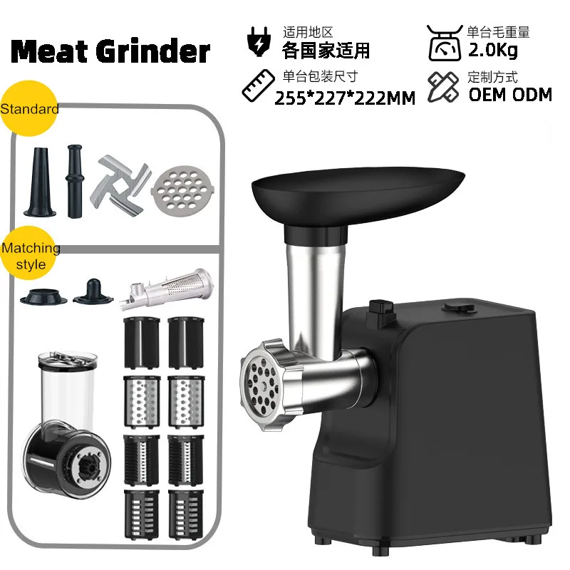 Meat Grinder Household Multifunctional Electric Sausage Filling Machine Minced Meat Table Small Sausage Filling Machine Kitchen 5