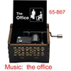 The Office Fun Dwight Jim Pam Figure Print Wooden Music Box Music Theme Musical Box Birthday Gift For Friends 2