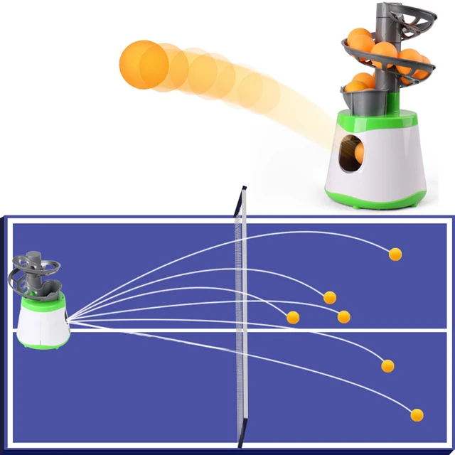 4*AA Battery Mini Table Tennis Robot Service Pitching Machine Trainer Adult Kid Sport Game Gift Racquet Sport 40+ Ping Pong Ball 2