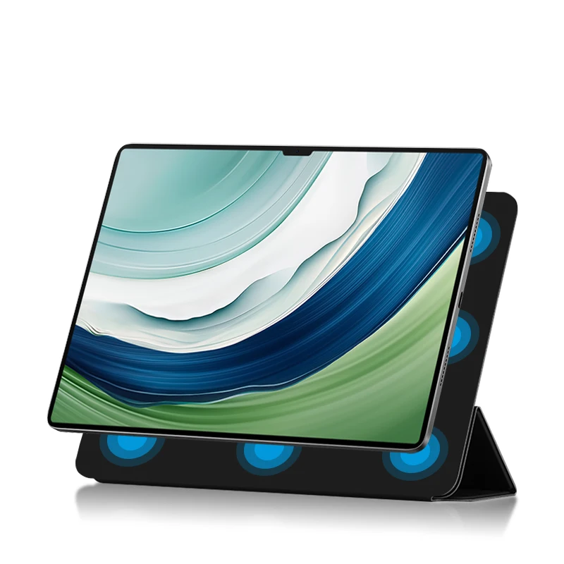 de Tablet PU, Forte Absorção Magnética Capa Shell, 13,2 em, 2023, Novo