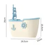 Cute Sailing Boat Wall-Mounted Tissue Box Dust-proof Lavatory Paper Finishing Box For Washroom 4
