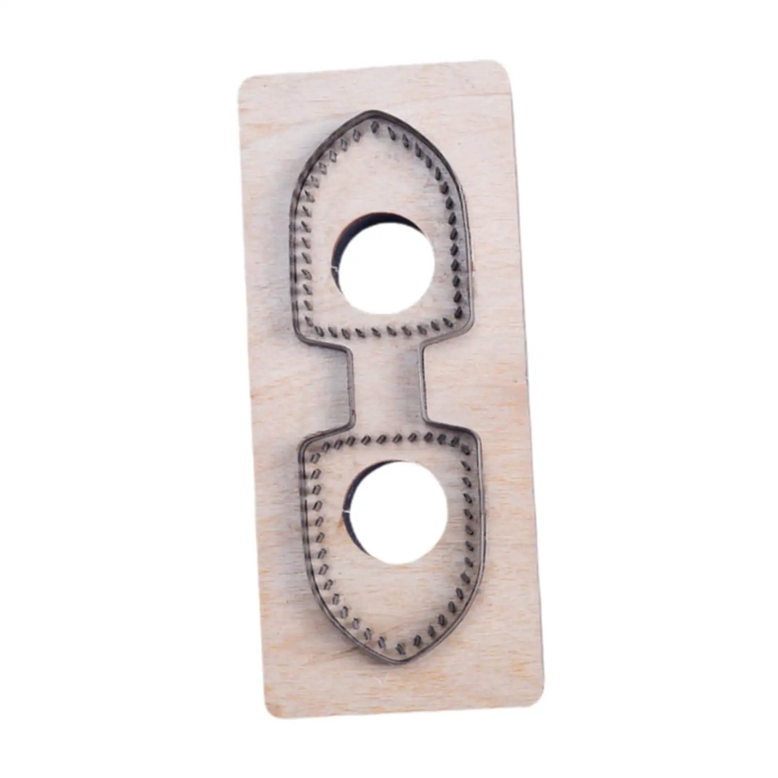 1Pcs Leather Cutting Die Punch Template Key Chain Knife Blade Leather Punch Die Wooden Cutter for Tailor PU Househld