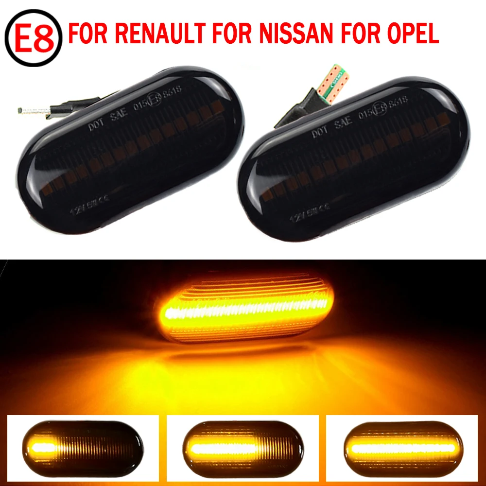 2x Led ̳  ñ׳ Ʈ ̵ Ŀ Renault Clio Trafic Kangoo Twigo Dacia Logan Duster Nissan Interstar Primastar