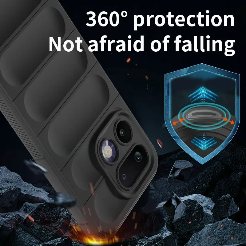 Enhanced Shockproof Back Cover with 360° Camera Protection