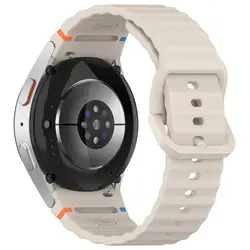 Premium Silicone Smartwatch Band - Adjustable and Durable Bracelet Strap for Galaxy watch FE (Starlight)
