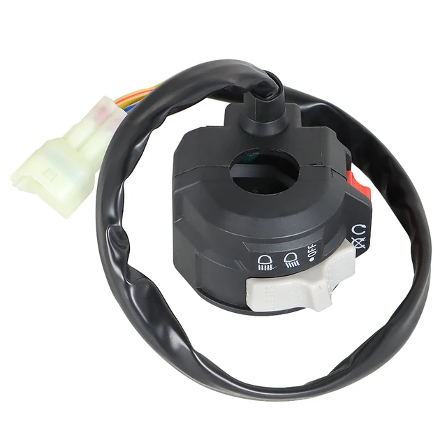 ATV, Side-by-Side & UTV Yamaha Banshee Graphics Left Handlebar Switch For Yamaha Banshee 350 (2002-2006) - Run/Stop & Headlight Hi/Lo/Off Control Plug And Play Switch - Foto 5