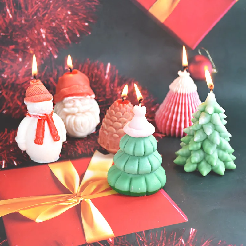 BOOWAN NICOLE Molde De Silicona Para Velas Para Hacer Velas, Moldes De Fundicion De Resina Epoxi Velas De Aromaterapia Cera Jabones Arcilla