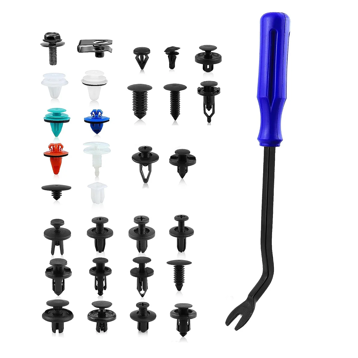 

Car Push Retainer Clips 30 Most Popular Sizes Fasteners 1001 PCS Automotive Plastic Clips Auto Push Pin Rivets Set