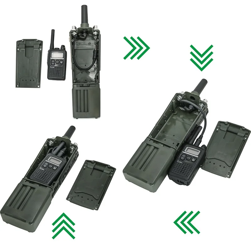 Tactical Military AN/PRC 163 Virtual Box Adapter Yaesu Vertex Plug for Tactical 6 Pin Ptt Military Adapter