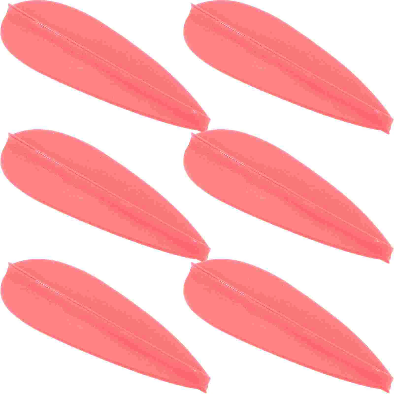 

Outdoor Archery Props Red Droplet 20pcs Practical Arrow Fletchings Small