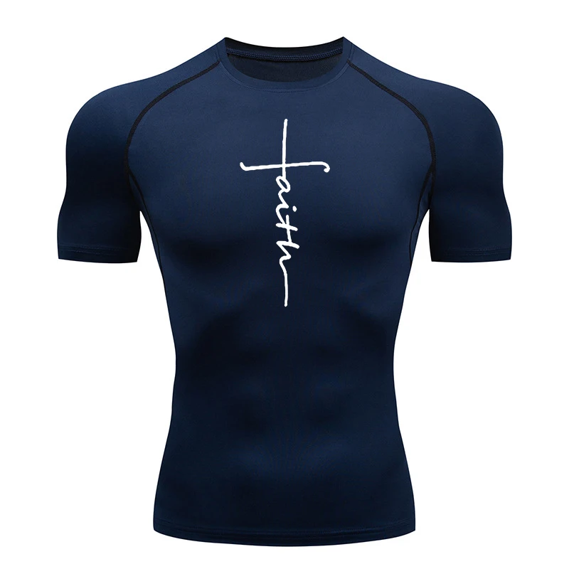 Christian Athletic Quick-Dry Compression Workout Tee