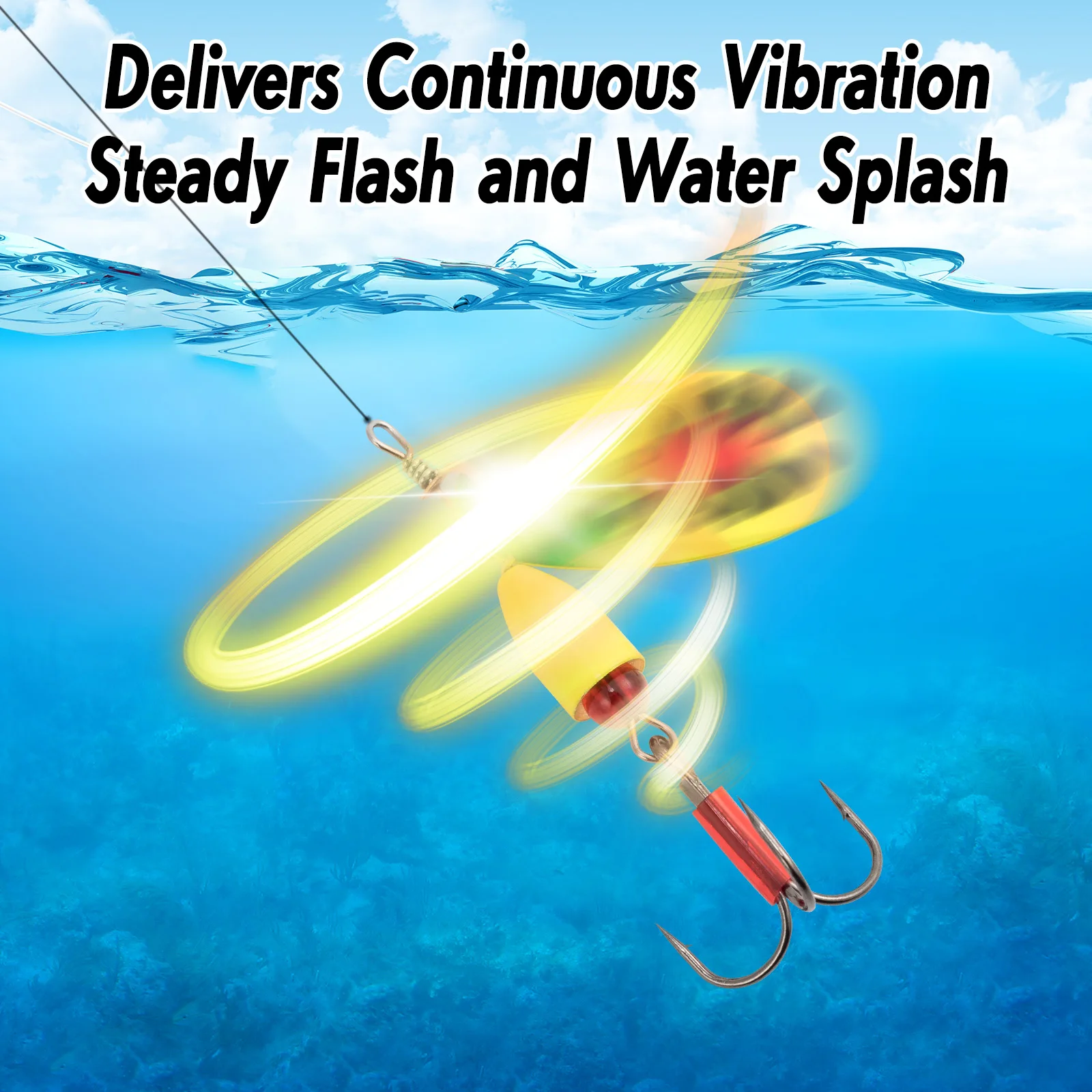 HENGJIA 1 Set (10 Pezzi/scatola) Esca Da Pesca In Metallo In - Foto 3