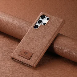 Leather Phone Case - Enhanced Protection and Style for Galaxy A17 (Brown)