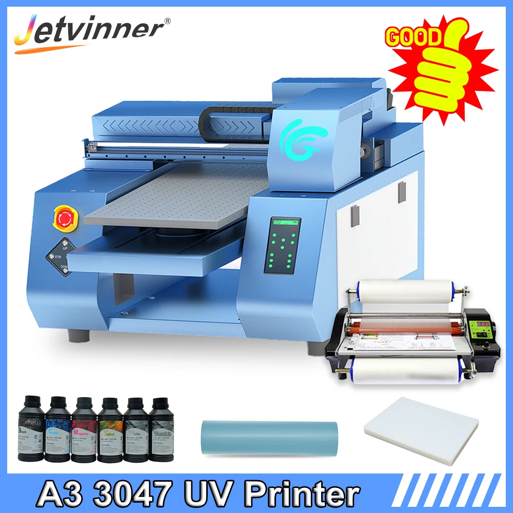 Stampante Uv A3 Per Epson Dual Xp600 Testina Di Stampa Per Custodia Per Telefono Bottiglia Stampa Acrilica Macchina Da Stampa Flatbed Uv Multifunziona