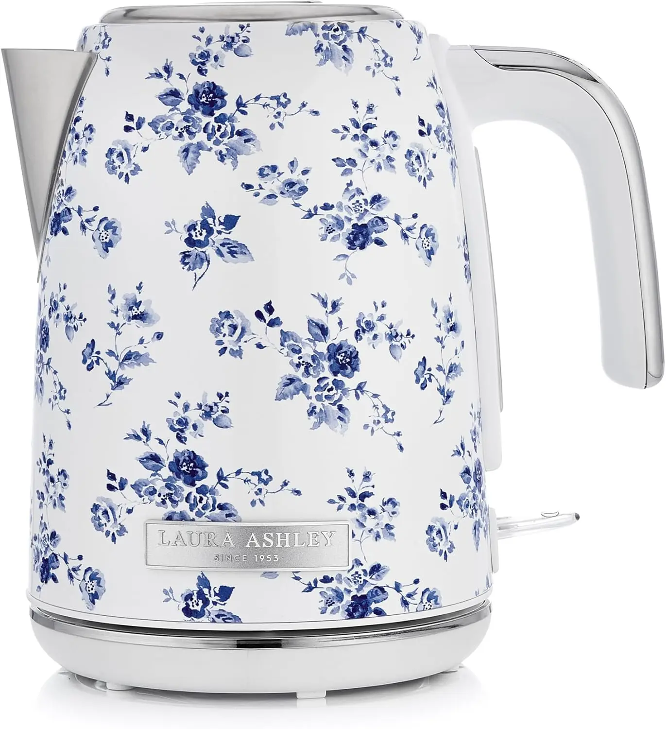 Ashley China Rose Cordless Jug Kettle 1.7 Liter by VQ Energy Efficient 3KW Rapid Boil Stainless Steel Electric Kettle fo