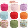 400g/Pc Thick Knitting Yarn T Shirt Yarn Elastic Fabric Cloth for Hand DIY Bag Blanket Cushion Crocheting Projects 1