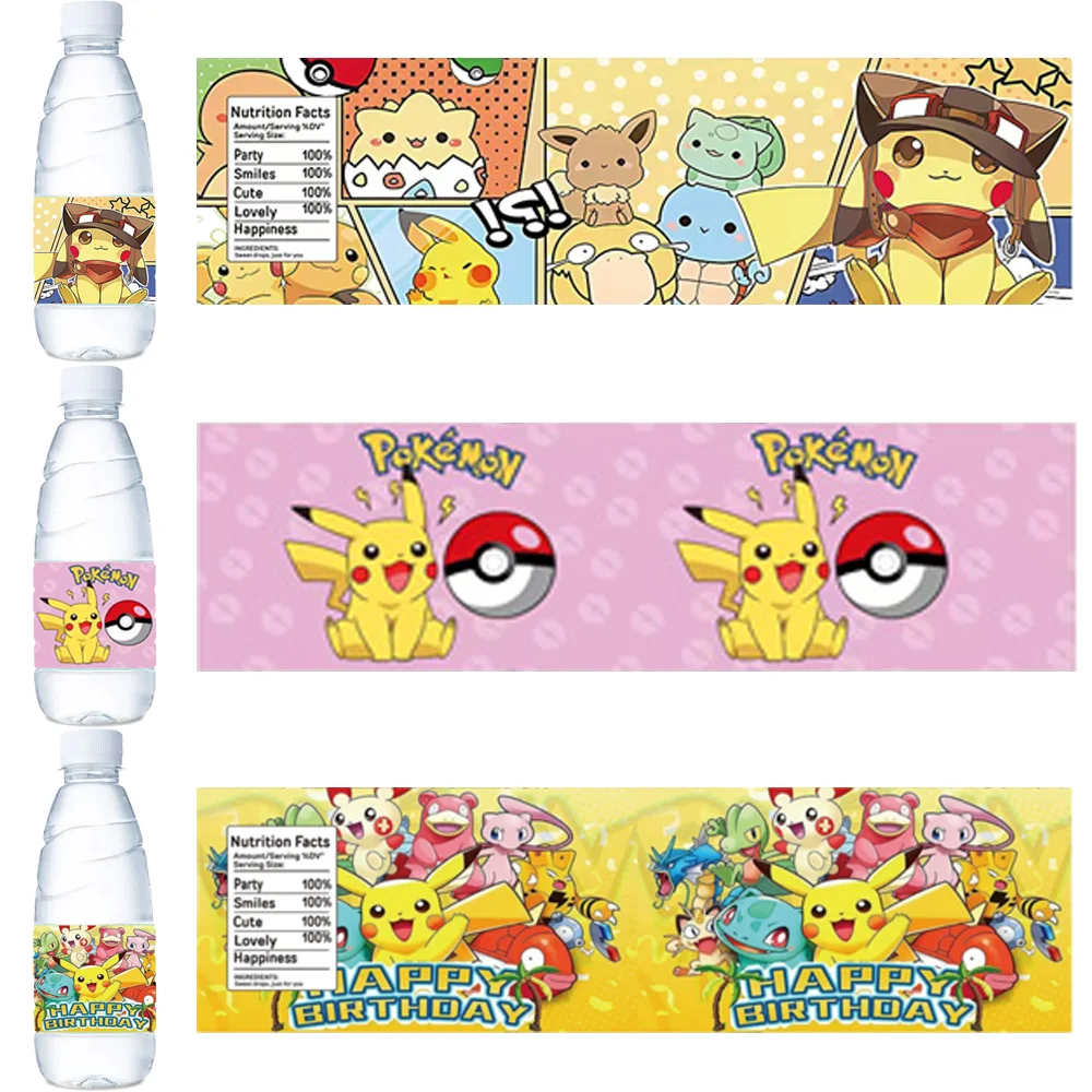 Hot Pokemon Water Bottle Labels Birthday Decoration Pikachu Waterproof Cute Stickers Baby Shower Kids Gifts Party Supplies - AliExpress hot-pokemon-water-bottle-labels-birthday-decoration-pikachu-waterproof-cute-stickers-baby-shower-kids-gifts-party-supplies-aliexpress